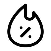Simple Hot Sale outline icon. The icon can be used for websites, print templates, presentation templates, illustrations, etc vector