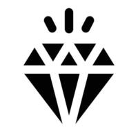 Simple Jewelry glyph icon. The icon can be used for websites, print templates, presentation templates, illustrations. vector