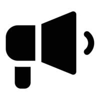 Simple Promotion glyph icon. The icon can be used for websites, print templates, presentation templates, illustrations, etc vector