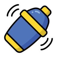 Simple Shaker colorful icon. The icon can be used for websites, print templates, presentation templates, illustrations, etc vector