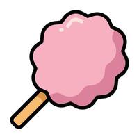 Simple Cotton Candy colorful icon. The icon can be used for websites, print templates, presentation templates, illustrations, etc vector