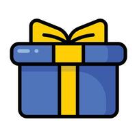 Simple Gift colorful icon. The icon can be used for websites, print templates, presentation templates, illustrations, etc vector