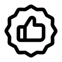 Simple Good Quality outline icon. The icon can be used for websites, print templates, presentation templates, illustrations, etc vector