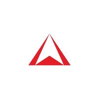 red arrow triangles simple up logo vector