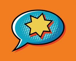 Pop Art Explosion in a Speech Bubble vector