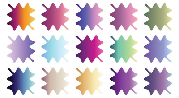Abstract shape Color swatch with gradient color