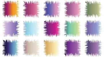 Abstract Shape Multi Color swatch with gradient color vector