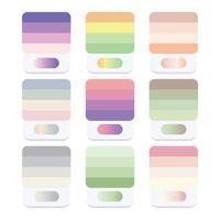 Color swatch with gradient color vector