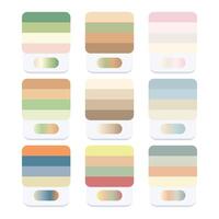 Gradient color swatch with preview vector