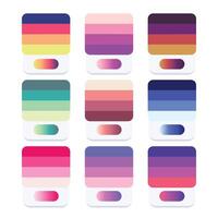 Dark Color swatch with gradient color vector