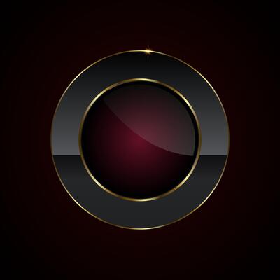 The Luxury button in dark red gradient symbol, element, shape, icon, and premium button concepts design
