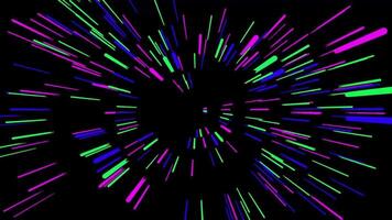 Abstract Hyper Jump into Another Galaxy. Anime Speed Lines blue Background. Supersonic flight at the speed of light. Light Speed Lines Technology Background i video
