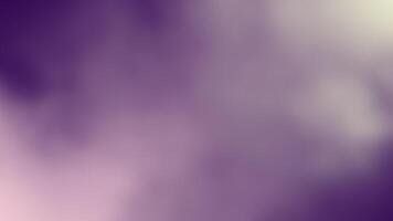 A purple and white background with a blurred image video