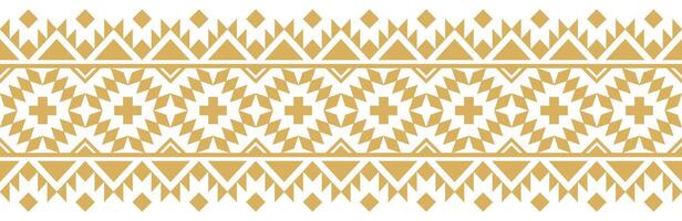 Geometric seamless design with ethnic aztec navajo traditional tribal border. vector