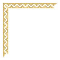Geometric tribal element with abstract corner vintage frame. vector