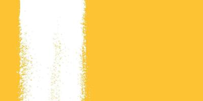 White stripe of paint on yellow background. Strip paint . vector