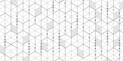 Technical drawing.Hexagons on white background. vector
