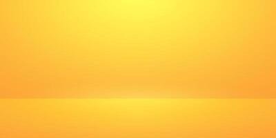 Yellow studio background .Orange gradient.Empty room for product demonstration. vector