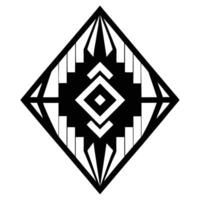 Abstract Aztec Inspired Geometric Design vector