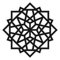 Abstract Geometric Pattern Black And White vector