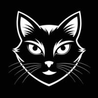 Abstract Cat Face Illustration vector