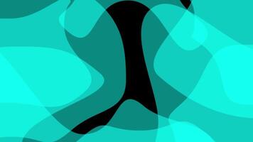 Abstract teal and black layered shape design video