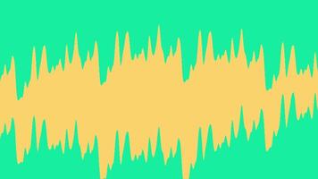 Vibrant abstract design with sharp waveform yellow and green video