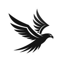 Stylized Silhouette Of Eagle In Flight vector