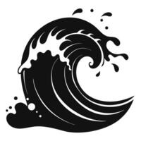 Black And White Wave vector