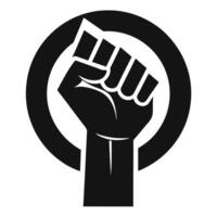 Raised Fist Power Symbol Illustration vector