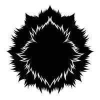 Abstract Black Frame Design With Spikes vector