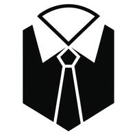 Business Suit And Tie Icon Design vector