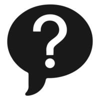 Question Mark In Speech Bubble Concept vector