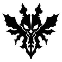 Abstract Creature Silhouette Design vector