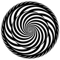 Abstract Vortex Black And White Design vector