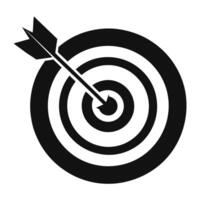 Arrow Hits Target Center Conceptual Image vector