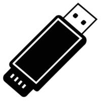 Usb Flash Drive Simple Icon vector