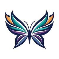 Abstract Colorful Butterfly Design vector