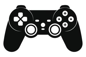 Black And White Game Controller Illustration vector