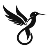 Hummingbird Simple Graphic Icon Illustration vector
