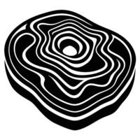 Abstract Black And White Lines Design vector