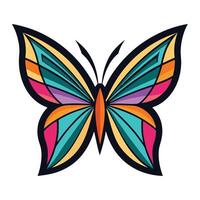 Abstract Butterfly Illustration Colorful Design vector