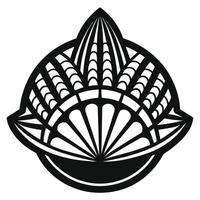 Abstract Black And White vector