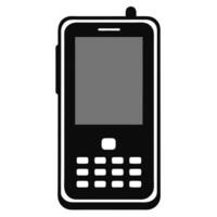 Old Mobile Phone Graphic Icon vector