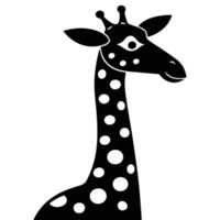Giraffe Head With Spots Simple vector