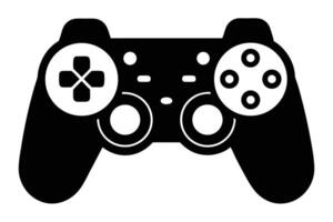 Black And White Game Controller Icon vector