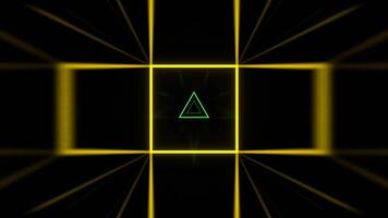verde e amarelo estroboscópico piscando geométrico fundo vj ciclo dentro 4k video