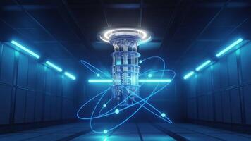 Quantum Computer Core in High-Tech Lab video
