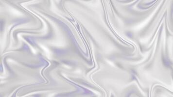 Holographic Effect Abstract Background with Waves. Silver White Irridiscent Flowing Shape Motion Background Footage . Stylish 3D Abstract Animation Color Wavy Smooth Multicolor Liquid Pattern video