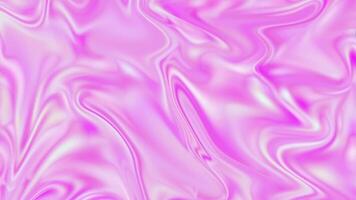 Holographic Effect Abstract Background with Waves. Soft Pink Irridiscent Flowing Shape Motion Background Footage . Stylish 3D Abstract Animation Color Wavy Smooth Multicolor Liquid Pattern video